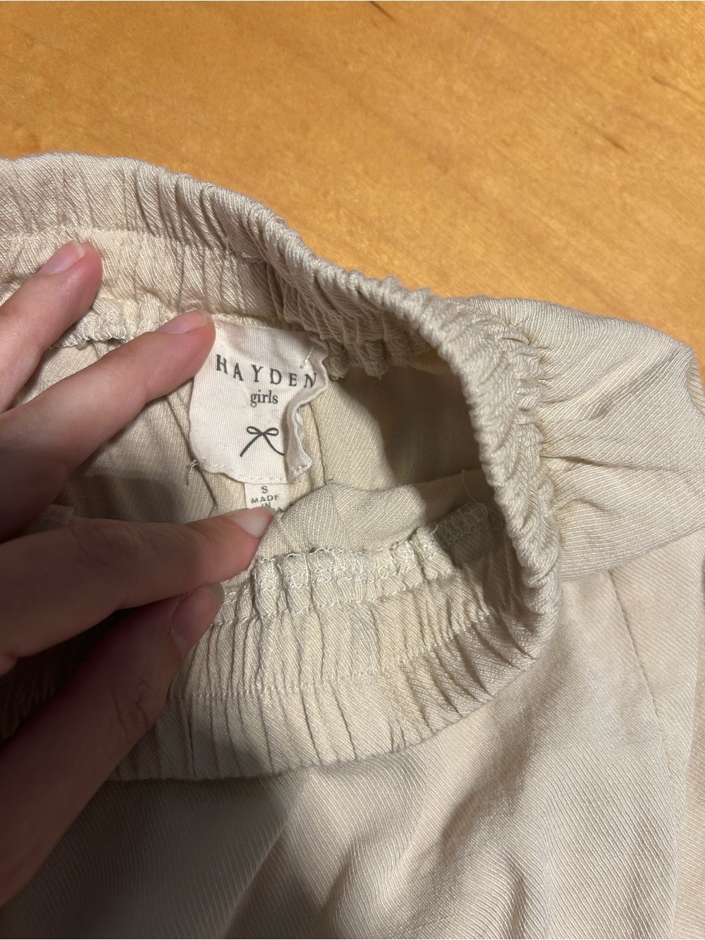 Hayden Cream Tiered A-Line Midi Skirt - Picture 4 of 4
